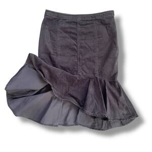 Anthropology Corduroy Ruffled Skirt Sz S Pilcro The Letterpress Indie Wilderkind